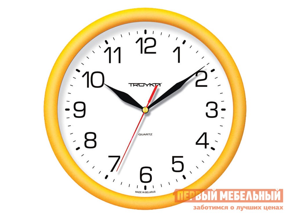 Часы  Минутка Желтый, пластик