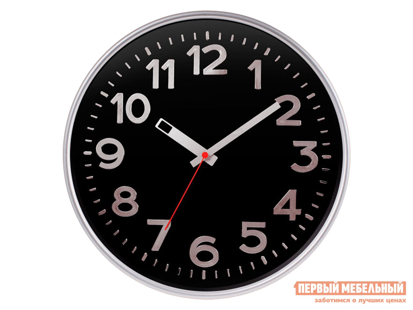 Часы  Металлик Серебристый, пластик