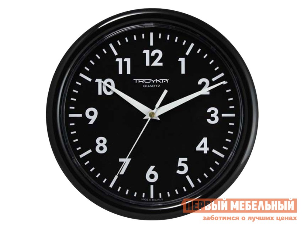 Часы  Темпо Черный, пластик