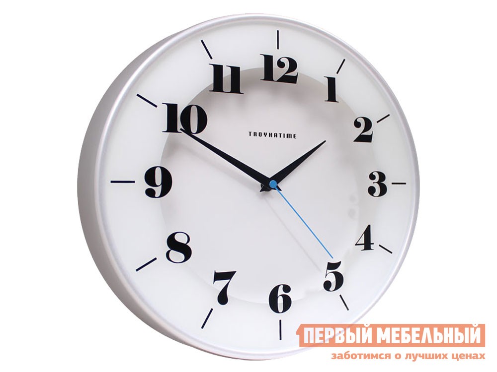 Часы  Флип Серебристый, пластик