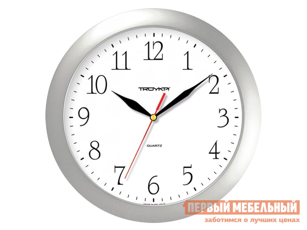 Часы  Сигма Серебристый, пластик