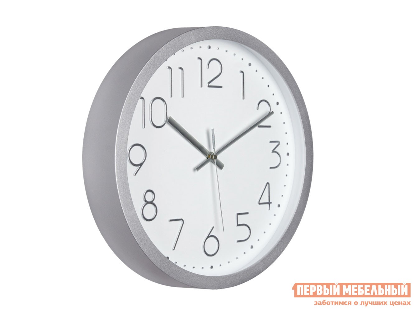 Часы  Грей Серебристый, пластик