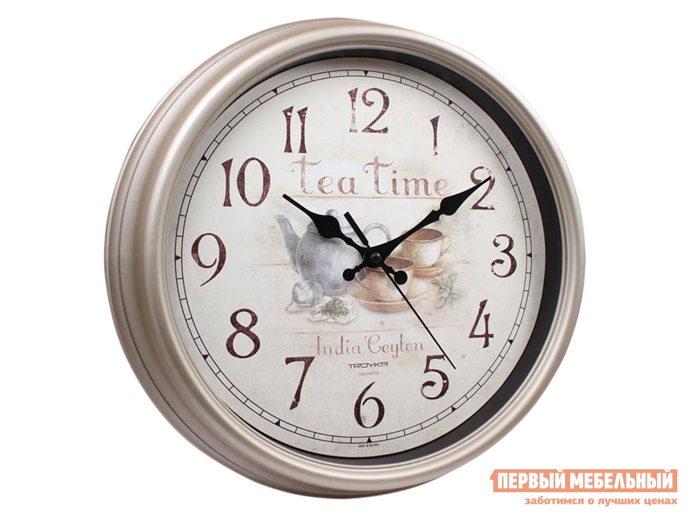 Часы  Цейлон Бежевый, пластик