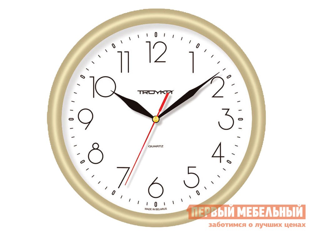 Часы  Момент Золотистый, пластик