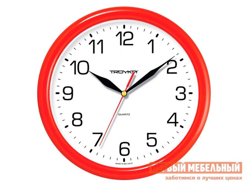 Часы  Миг Красный, пластик