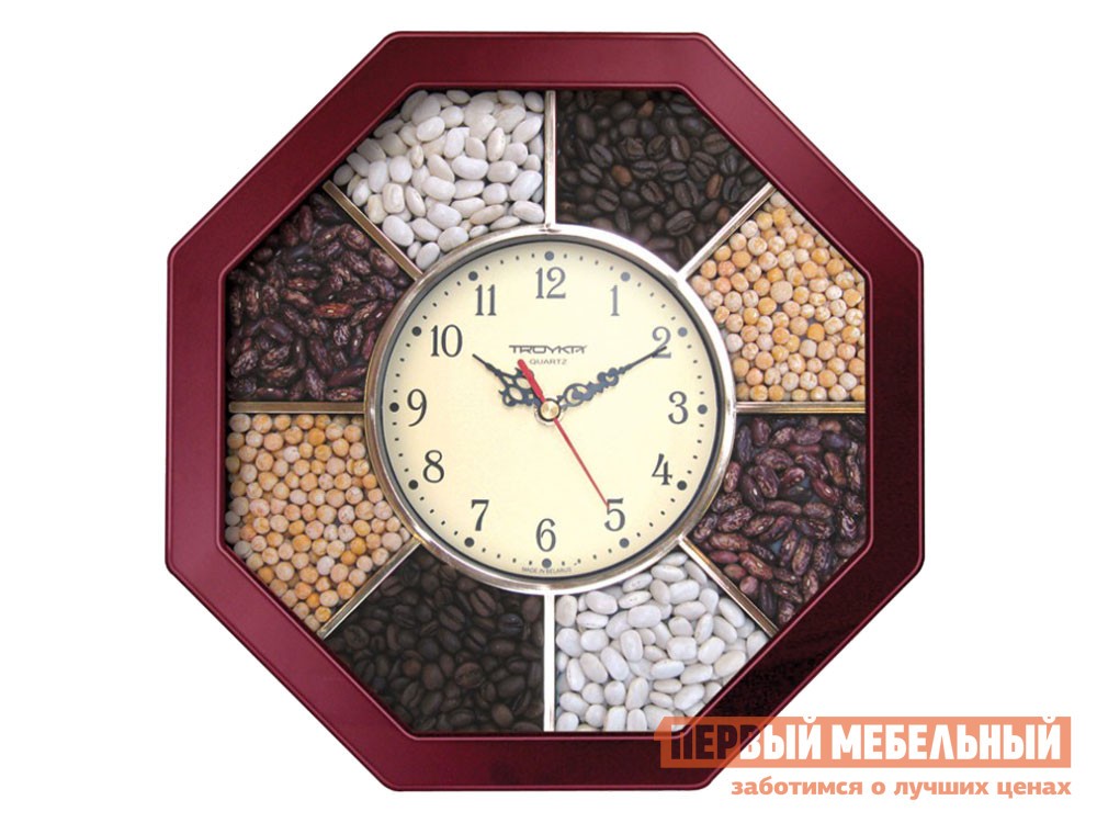 Часы  Спайси Бордовый, пластик