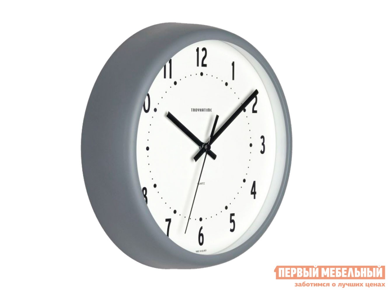Часы  Милан Серый, пластик