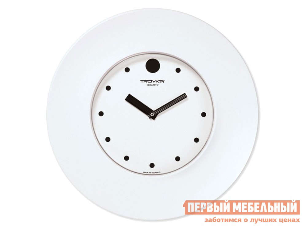 Часы  Джерри Белый, пластик