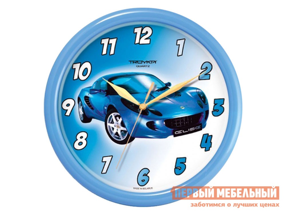 Часы  Гонка Голубой, пластик