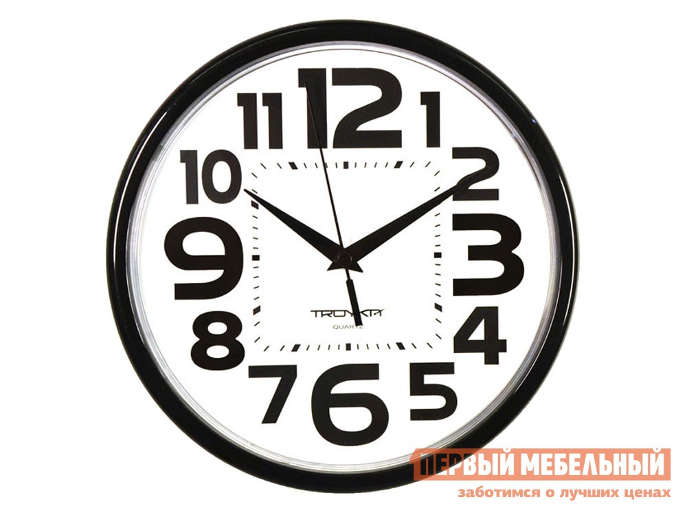 Часы  Говард Черный, пластик