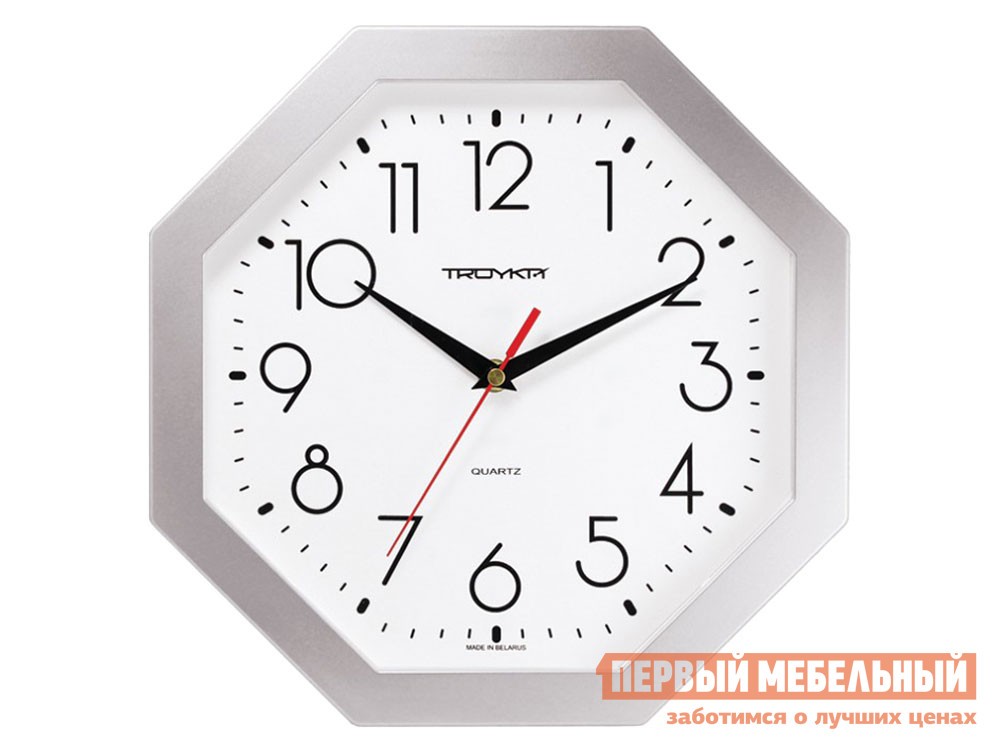 Часы  Локвуд Серебристый, пластик