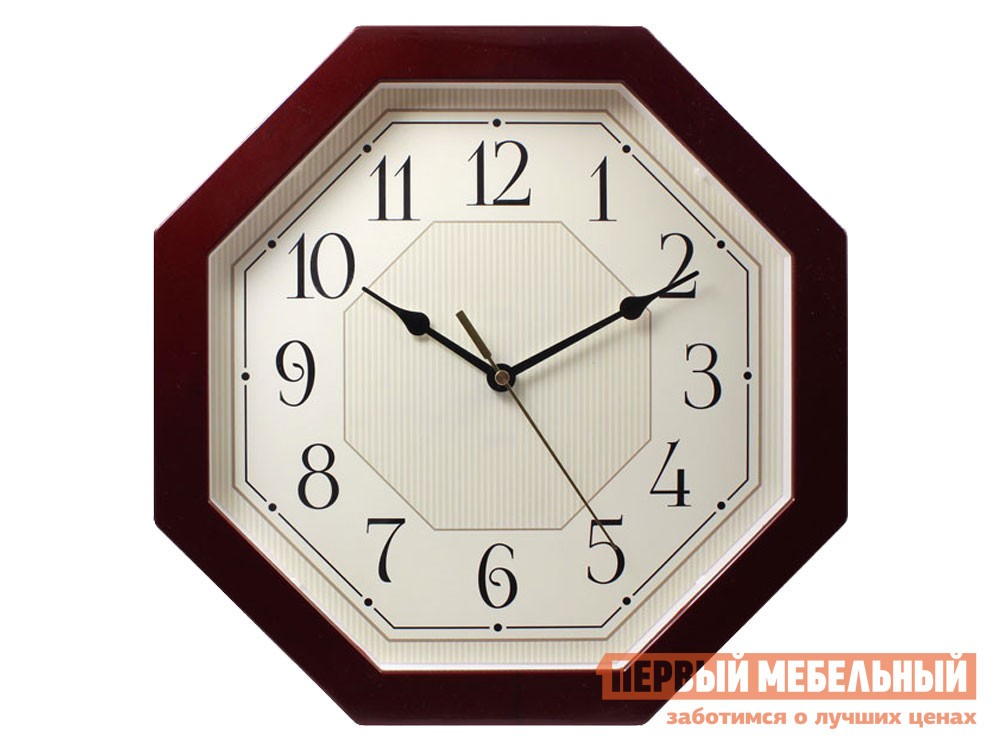 Часы  Лайтвуд Бордовый, пластик