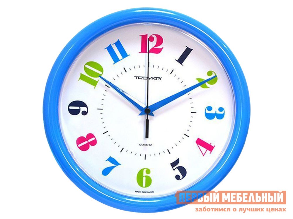 Часы  Светофор Голубой, пластик