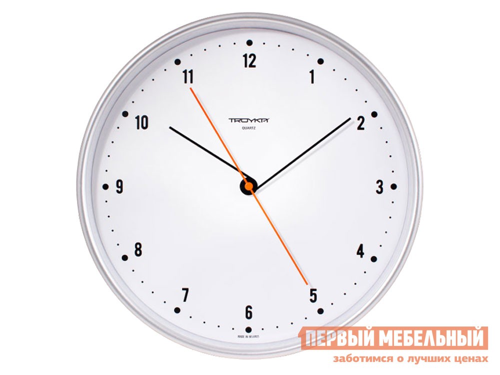 Часы  Клер Серебристый, пластик