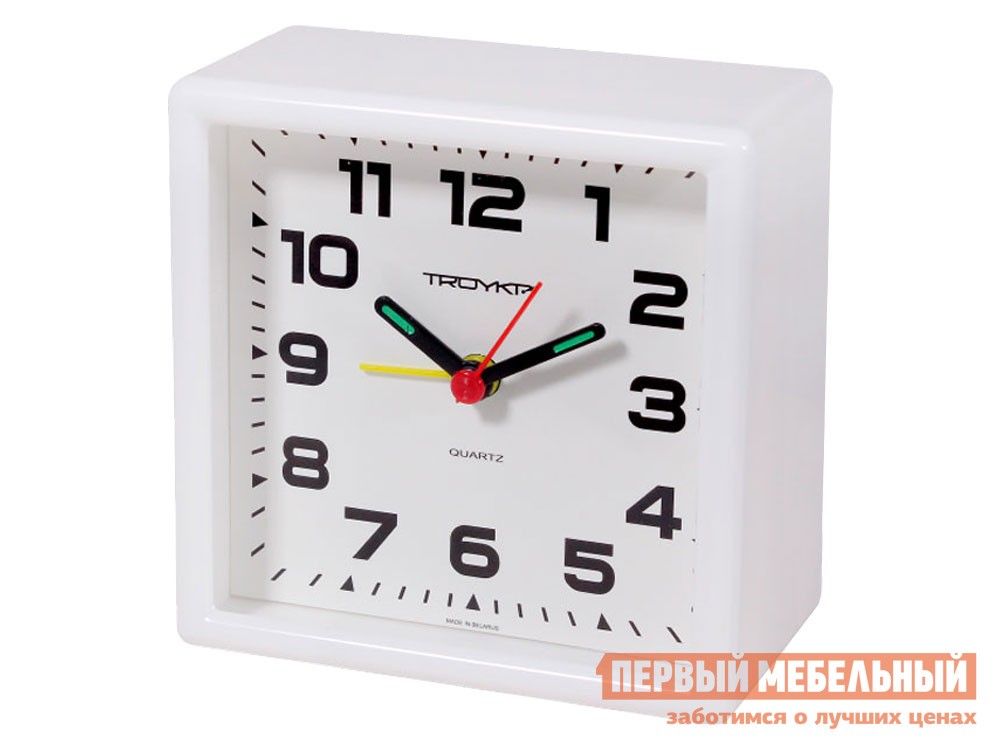 Часы  Лима Белый, пластик