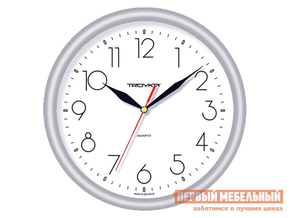 Часы  Окланд Серебристый, пластик