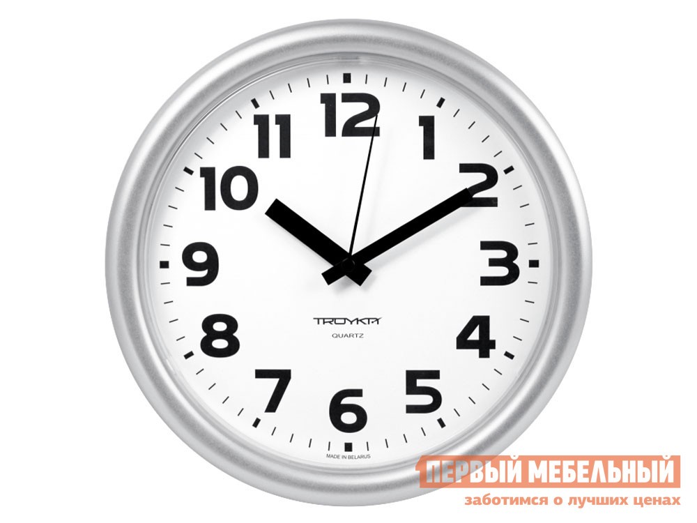 Часы  Фокстрот Серебристый, пластик