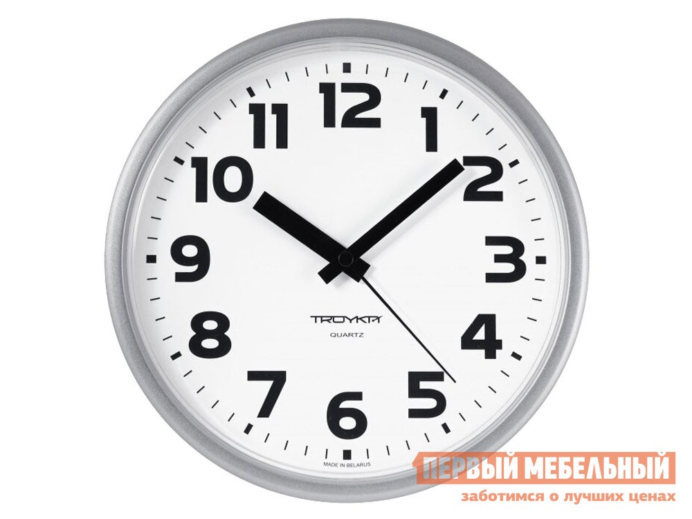 Часы  Морган Серебристый, пластик