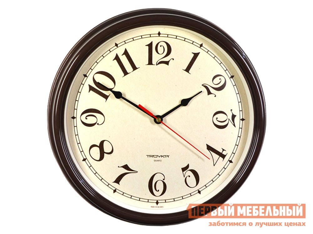 Часы  Бофорт Коричневый, пластик