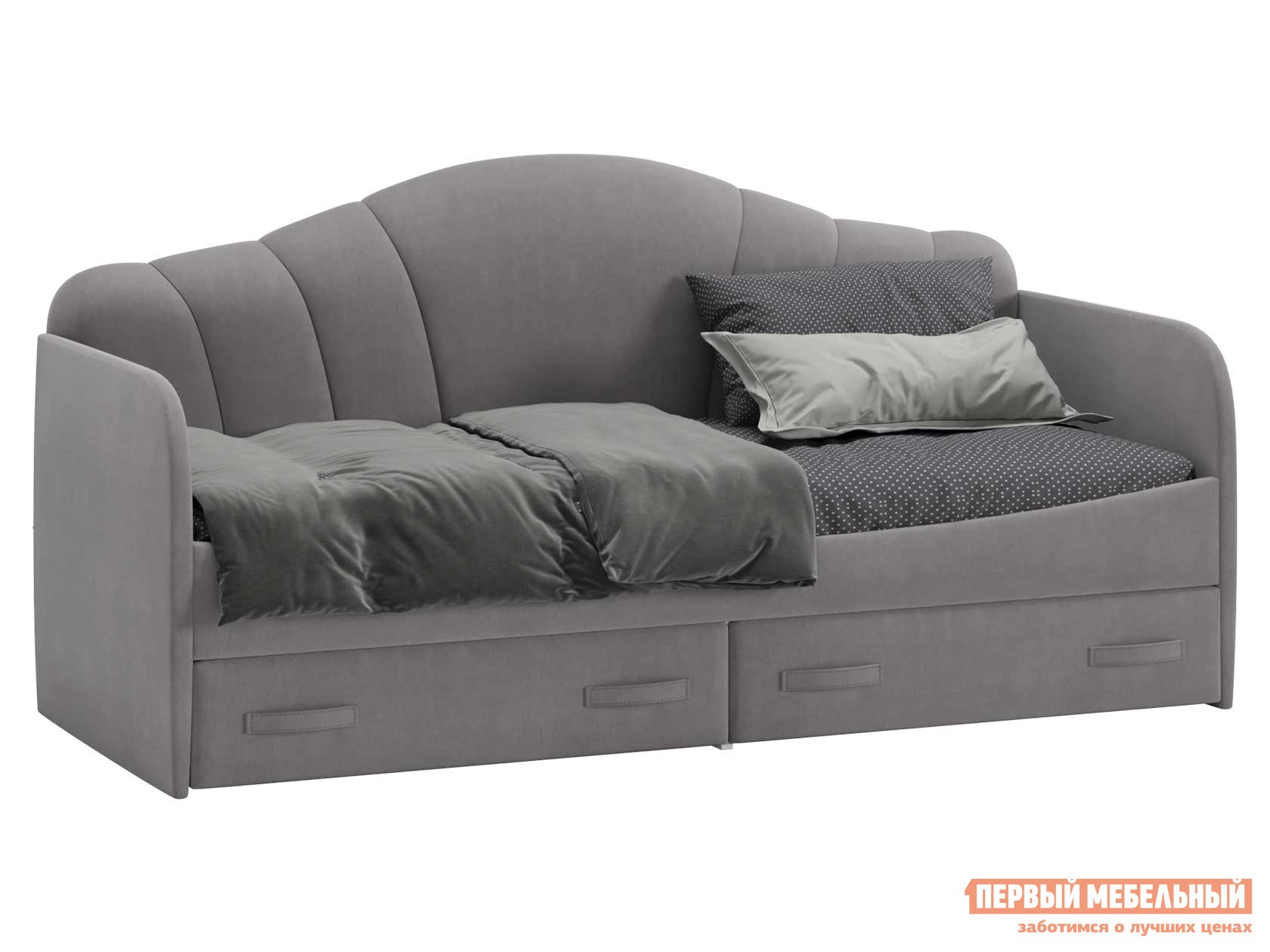 Тахта  Сабрина Светло-серый, велюр