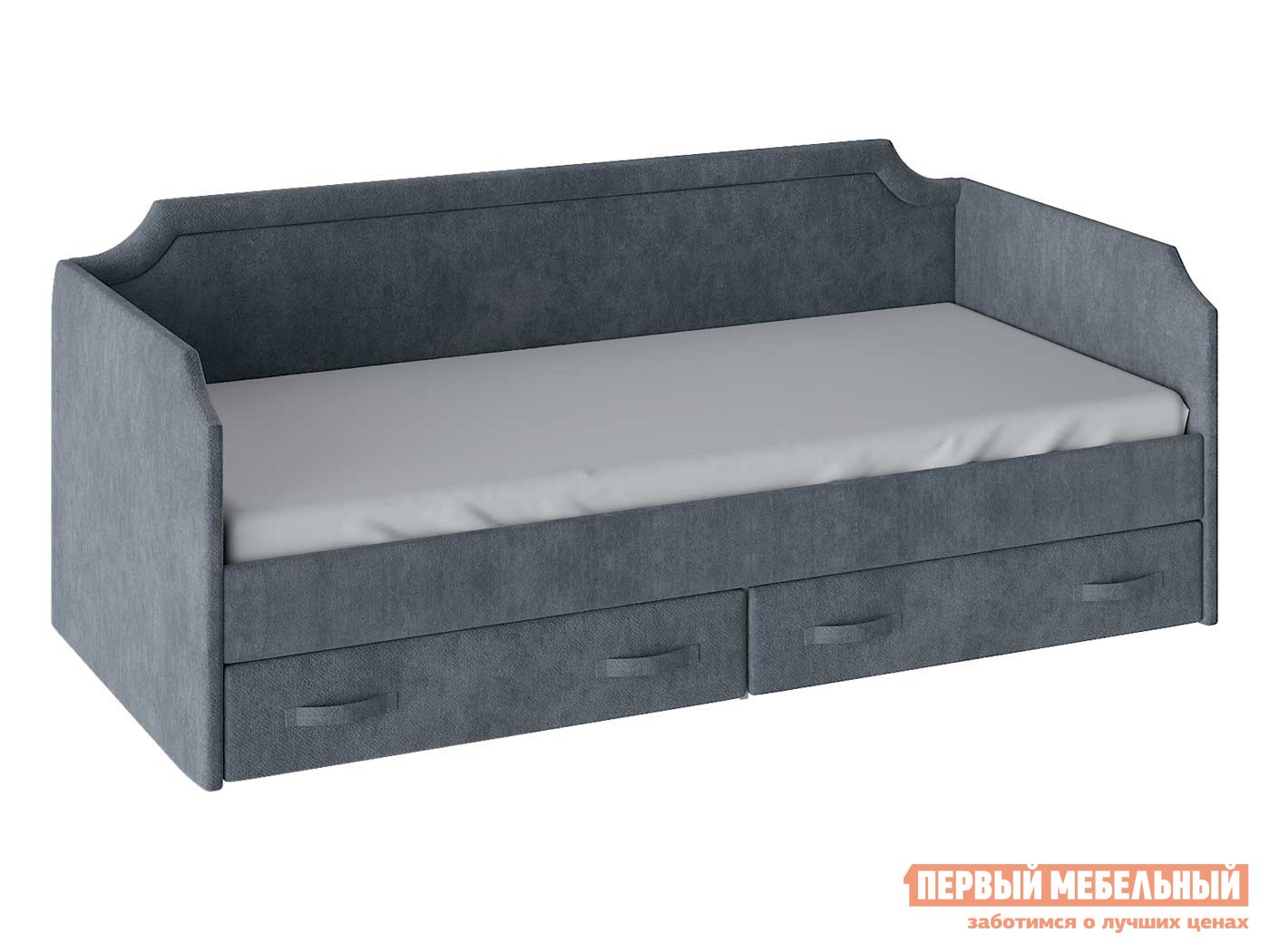 Тахта  Кантри Синий, замша