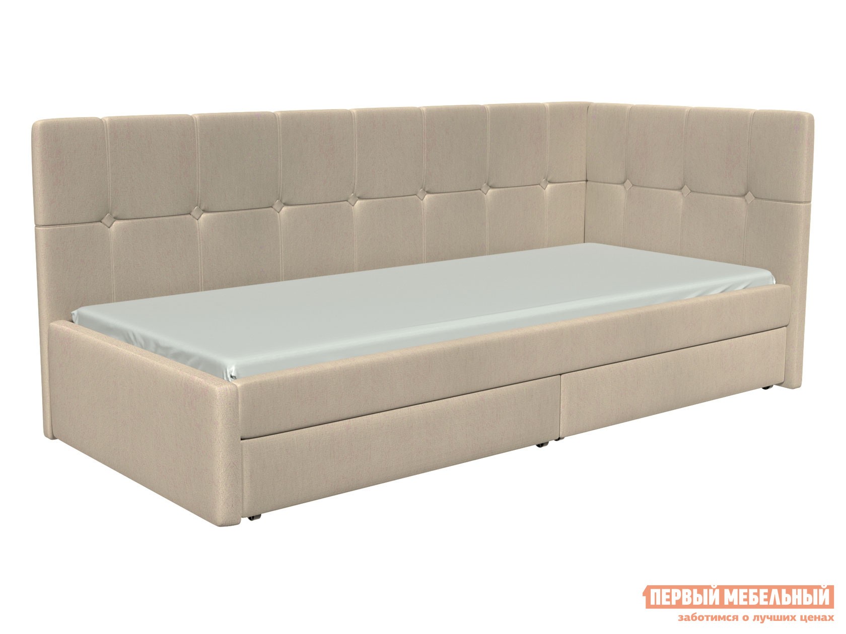 Тахта  Агата Бежевый, велюр