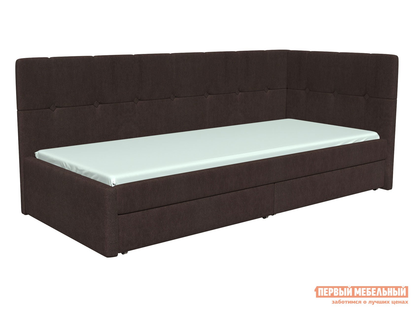Тахта  Агата Коричневый, велюр