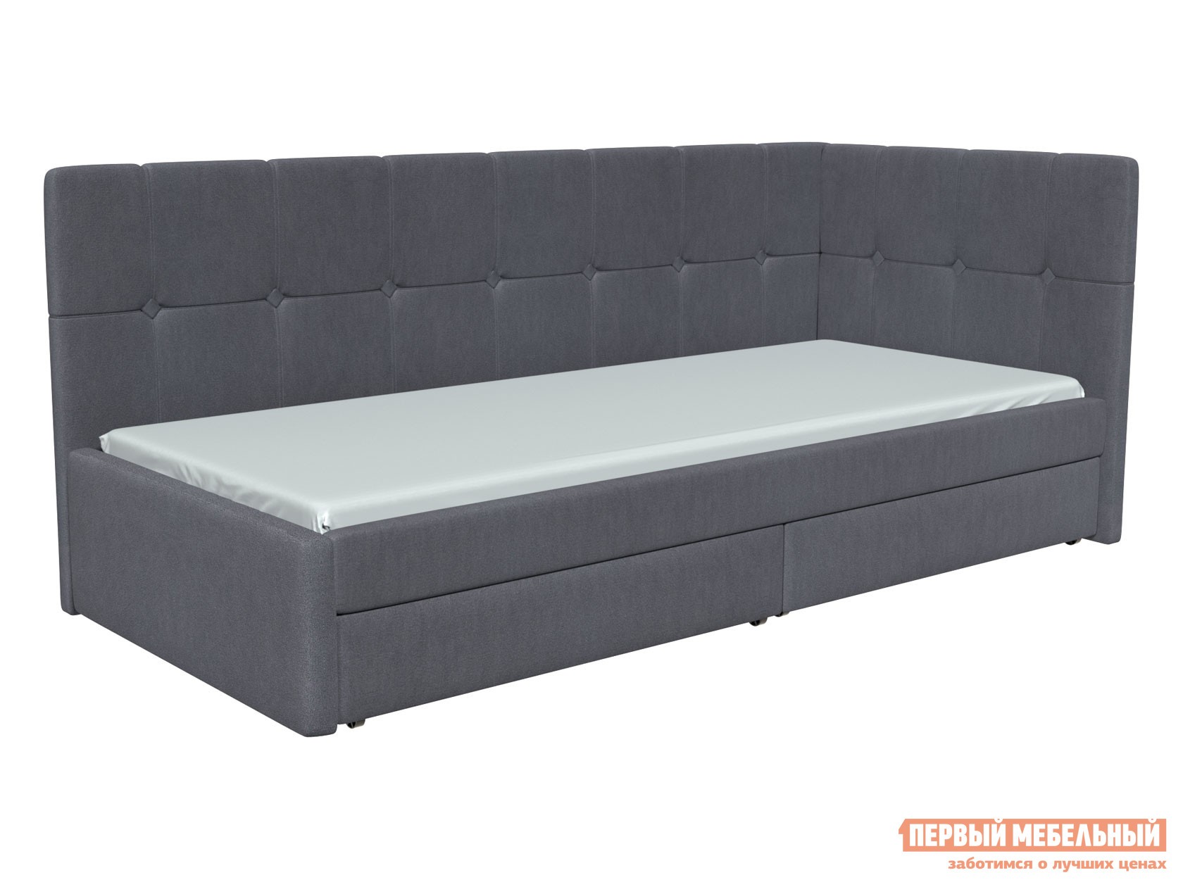 Тахта  Агата Серый, велюр