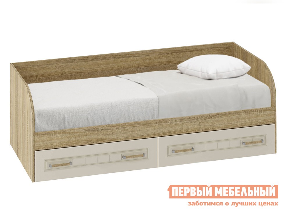 Тахта  Маркиза Дуб Сонома / Крем Сатин, Без мягкой спинки, новая