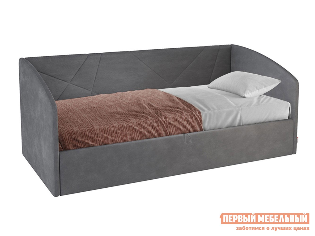Тахта  Квест ПМ Графит, велюр