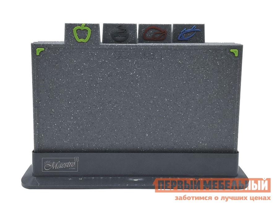 Разделочная доска  Amore на подставке Графит