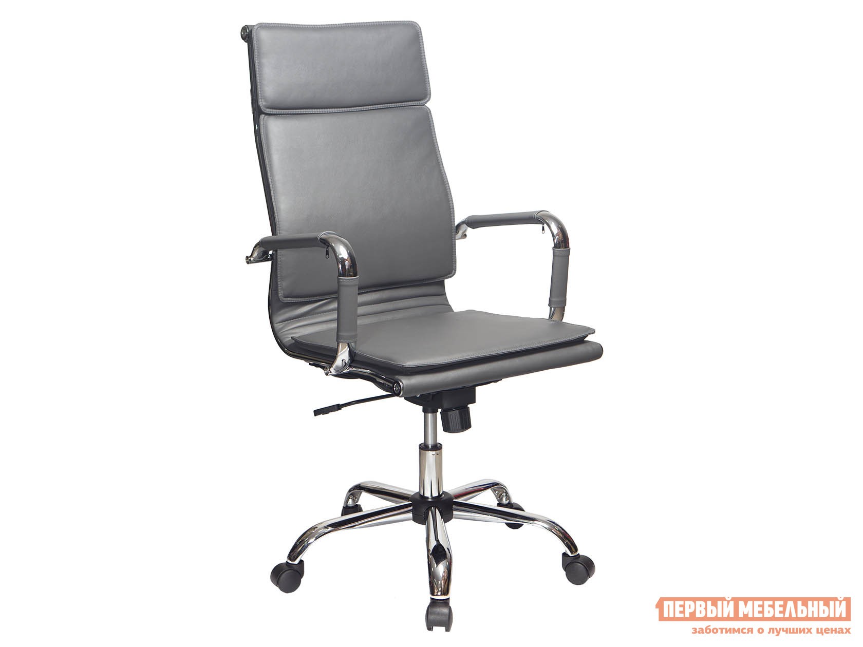 Кресло руководителя  CH-993 Серый, экокожа