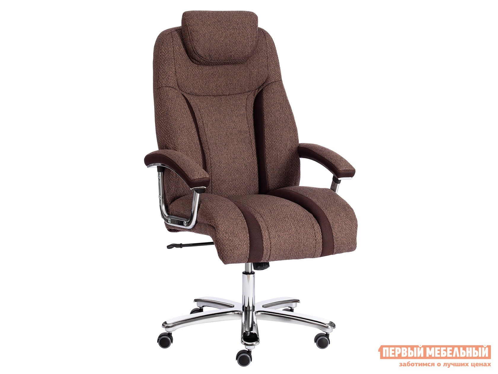 Кресло руководителя  TRUST Коричневый, ткань / Коричневый, сетчатая ткань