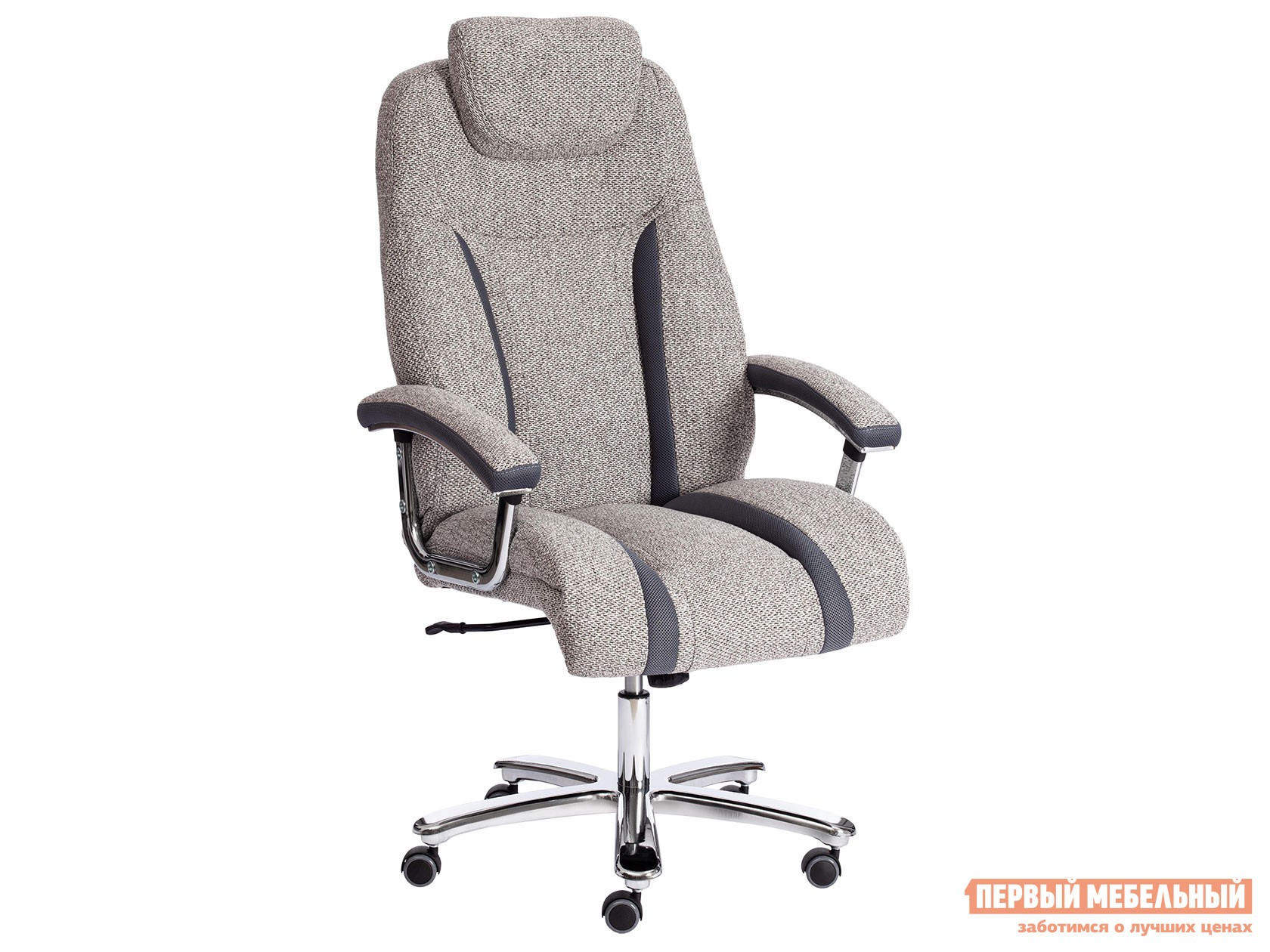 Кресло руководителя  TRUST Светло-серый, ткань / Серый, ткань