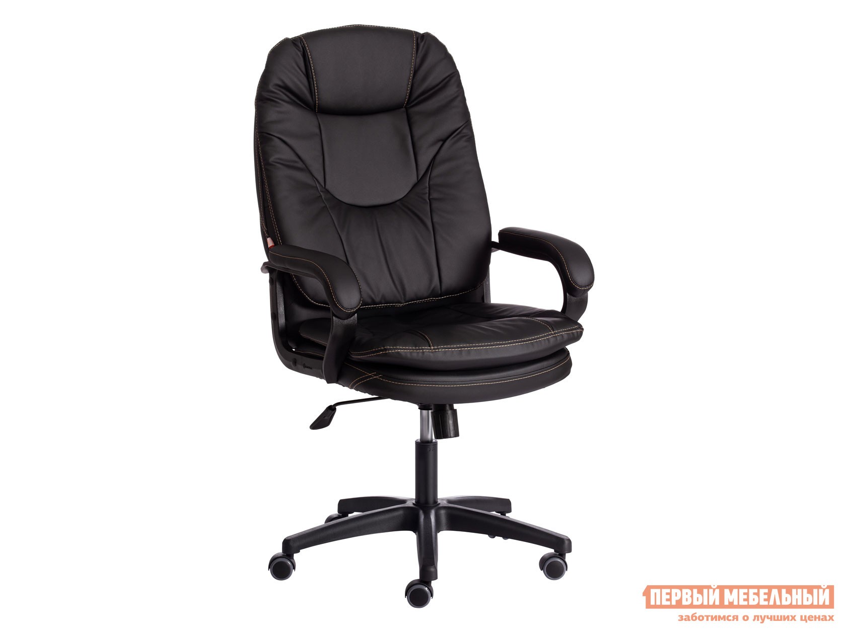Кресло руководителя  COMFORT LT (22) Черный, кожзам