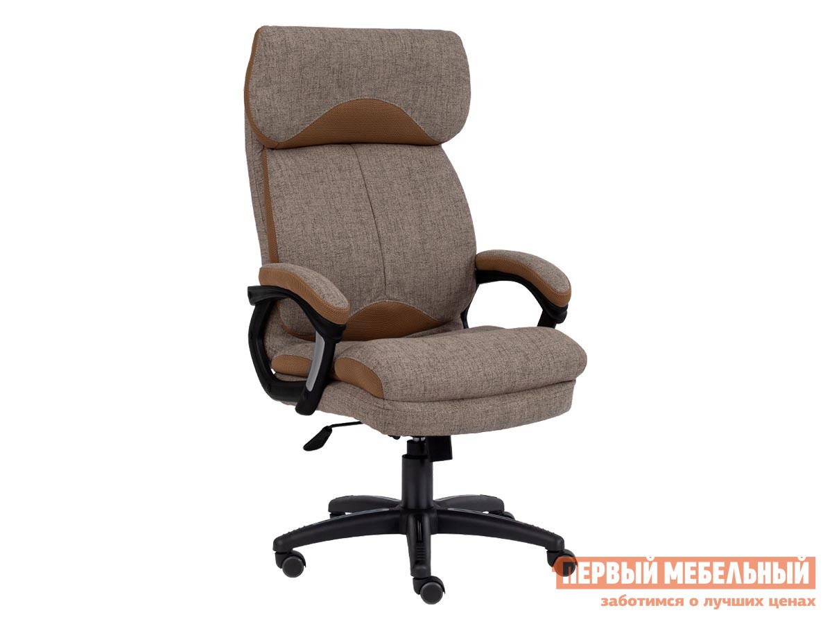 Кресло руководителя  DUKE Светло-коричневый, ткань / Бронзовый, ткань