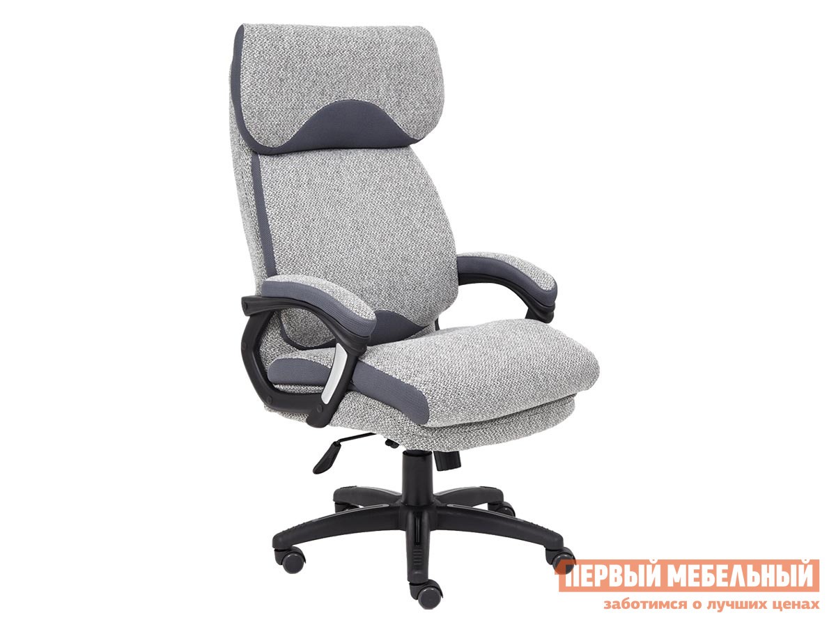 Кресло руководителя  DUKE Светло-серый, ткань / Серый, ткань