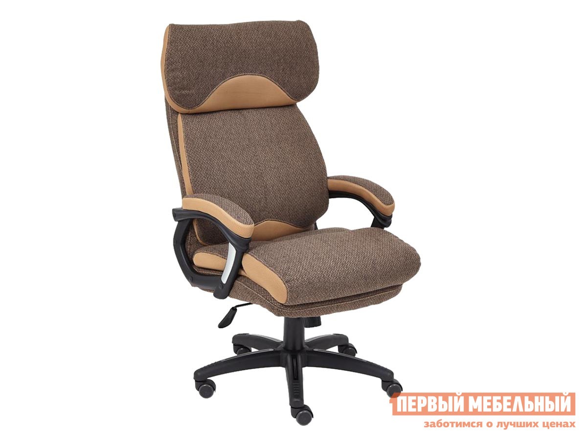 Кресло руководителя  DUKE Коричневый, ткань / Бронзовый, ткань