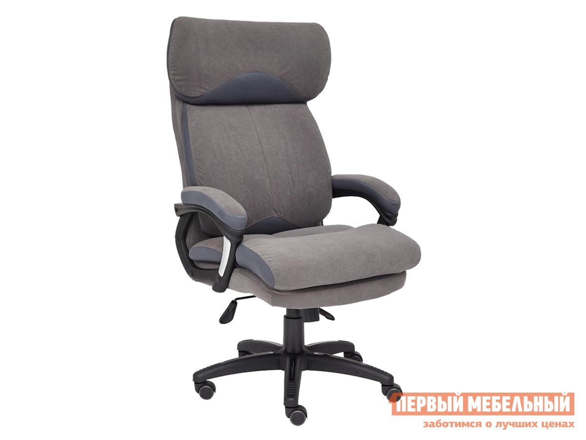 Кресло руководителя  DUKE Серый, ткань