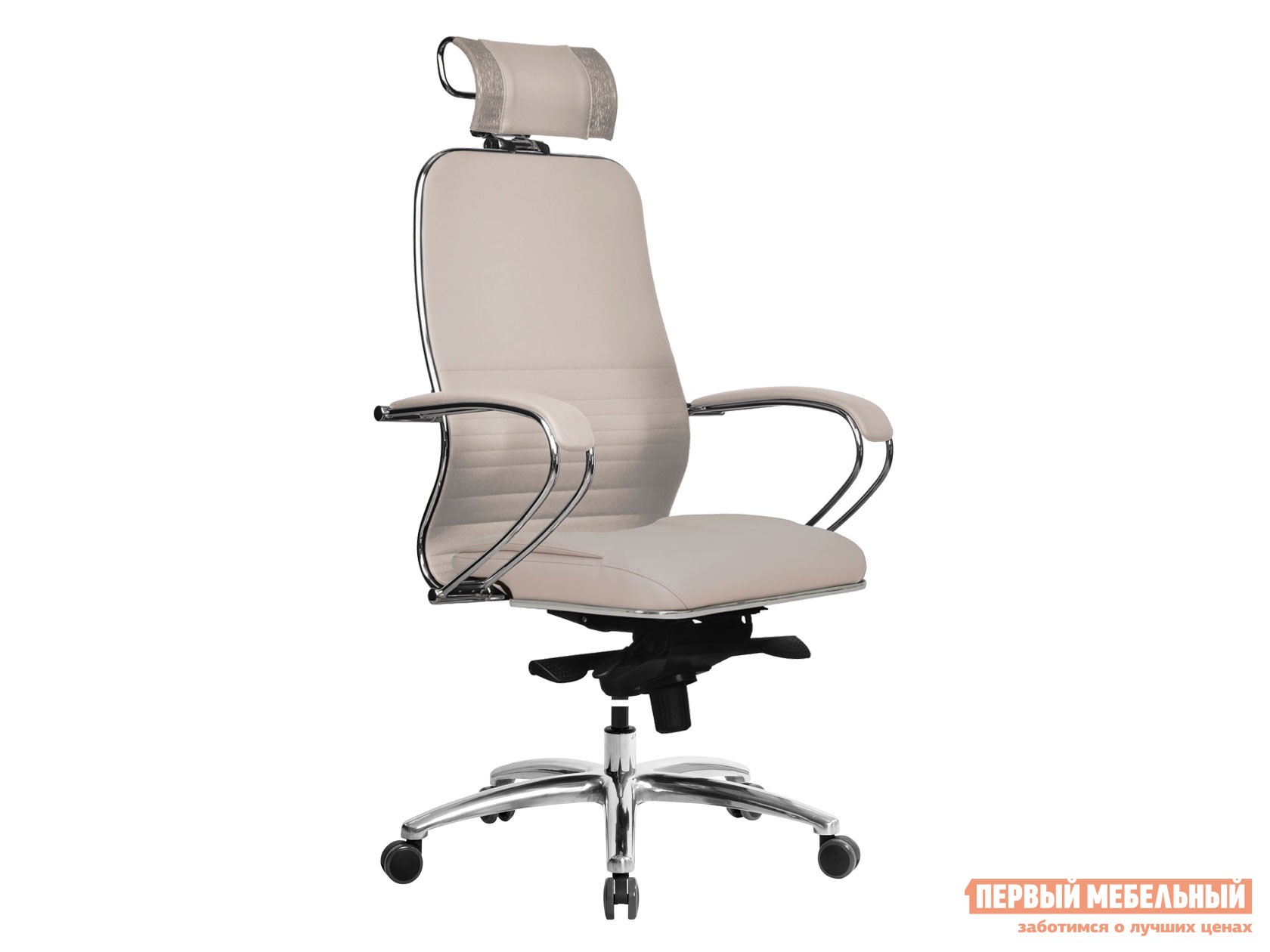 Кресло руководителя  Samurai KL-2.04 MPES Светло-бежевый, экокожа