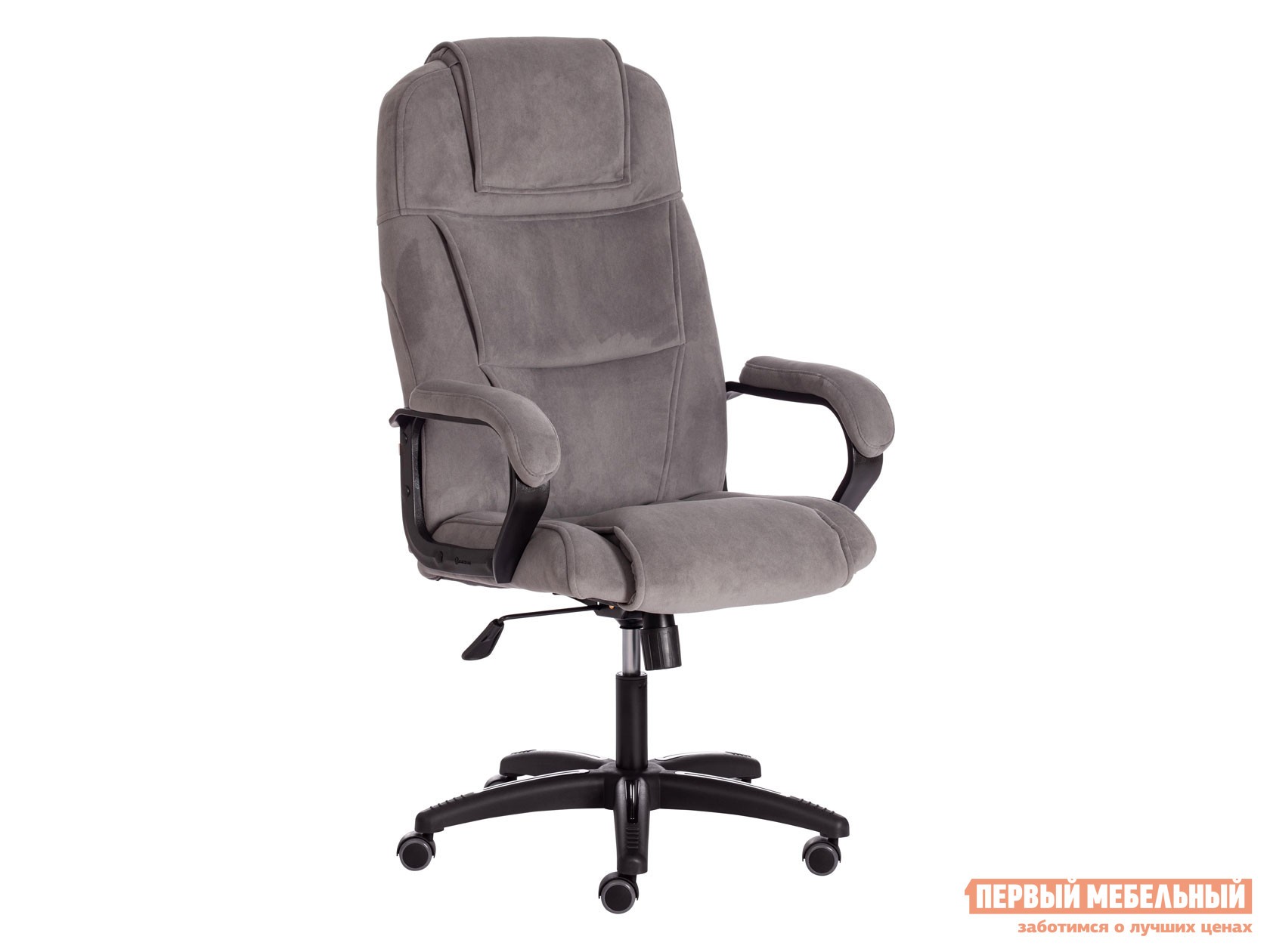 Кресло руководителя  BERGAMO (22) Серый, флок