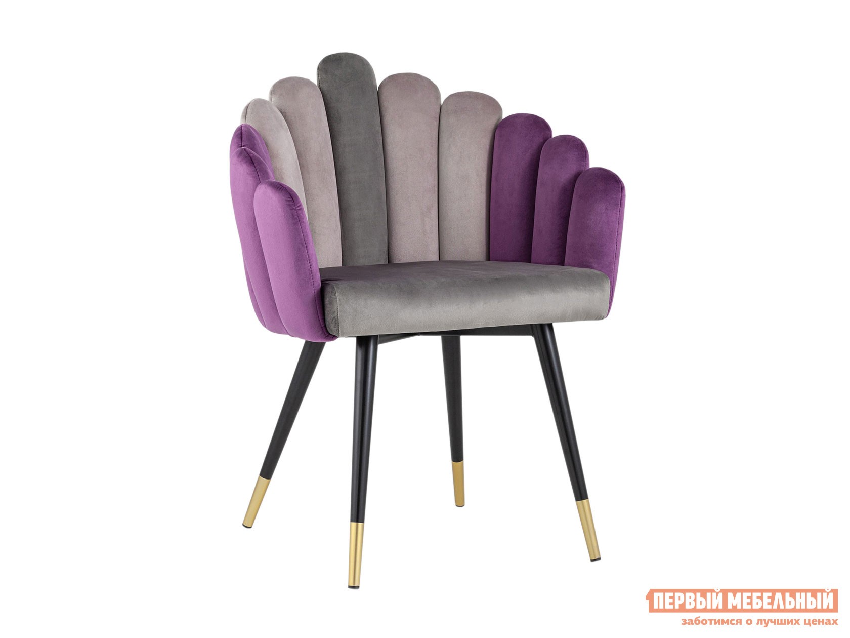 Стул  Камелия Серый, велюр