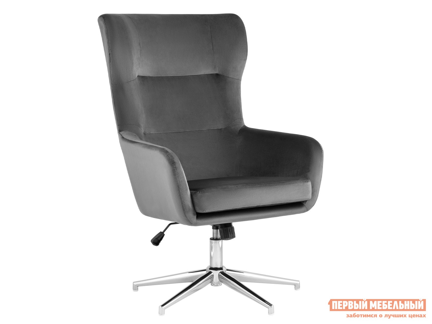 Кресло руководителя  Артис Серый, велюр