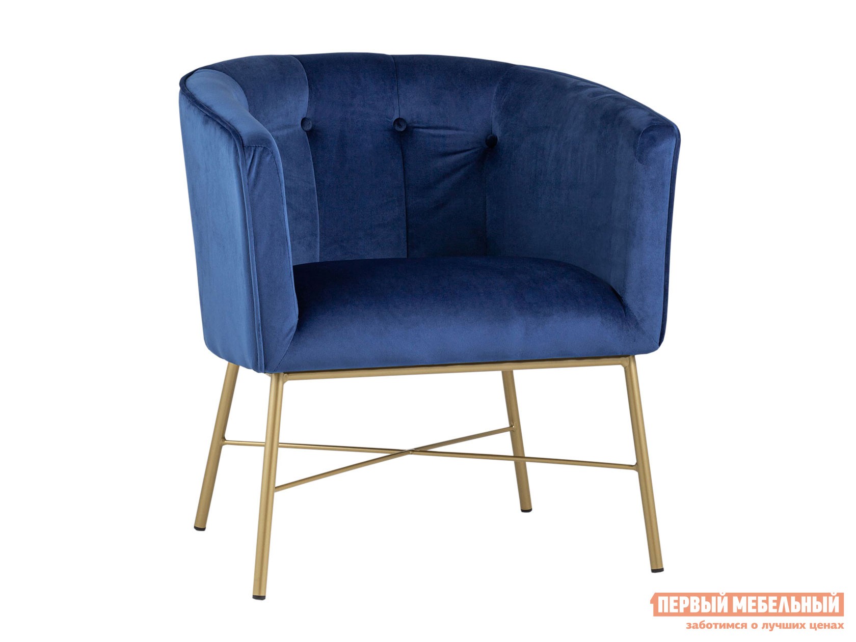 Стул  Шале Синий, велюр