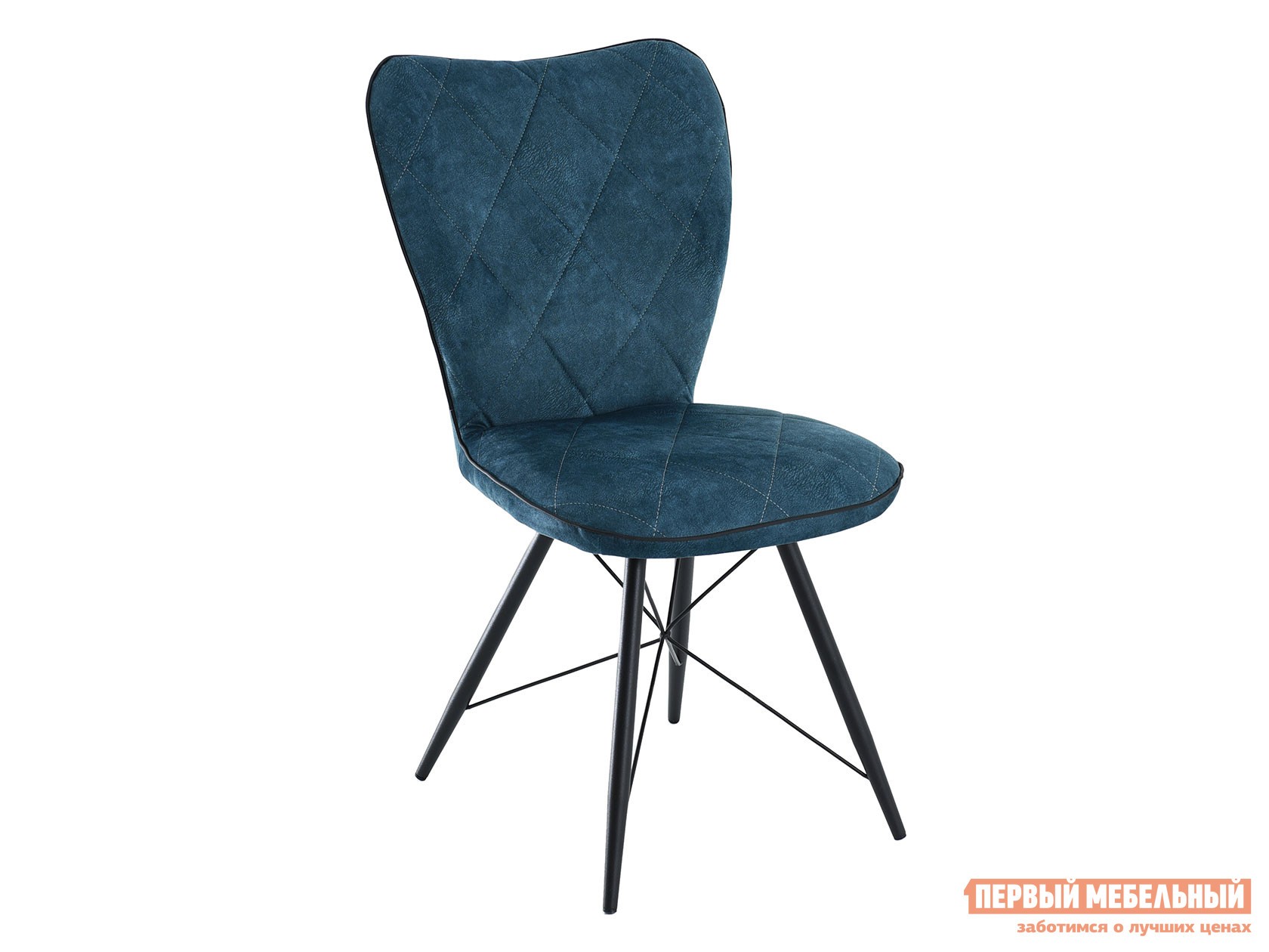 Стул  Риоха Синий, велюр / Черный