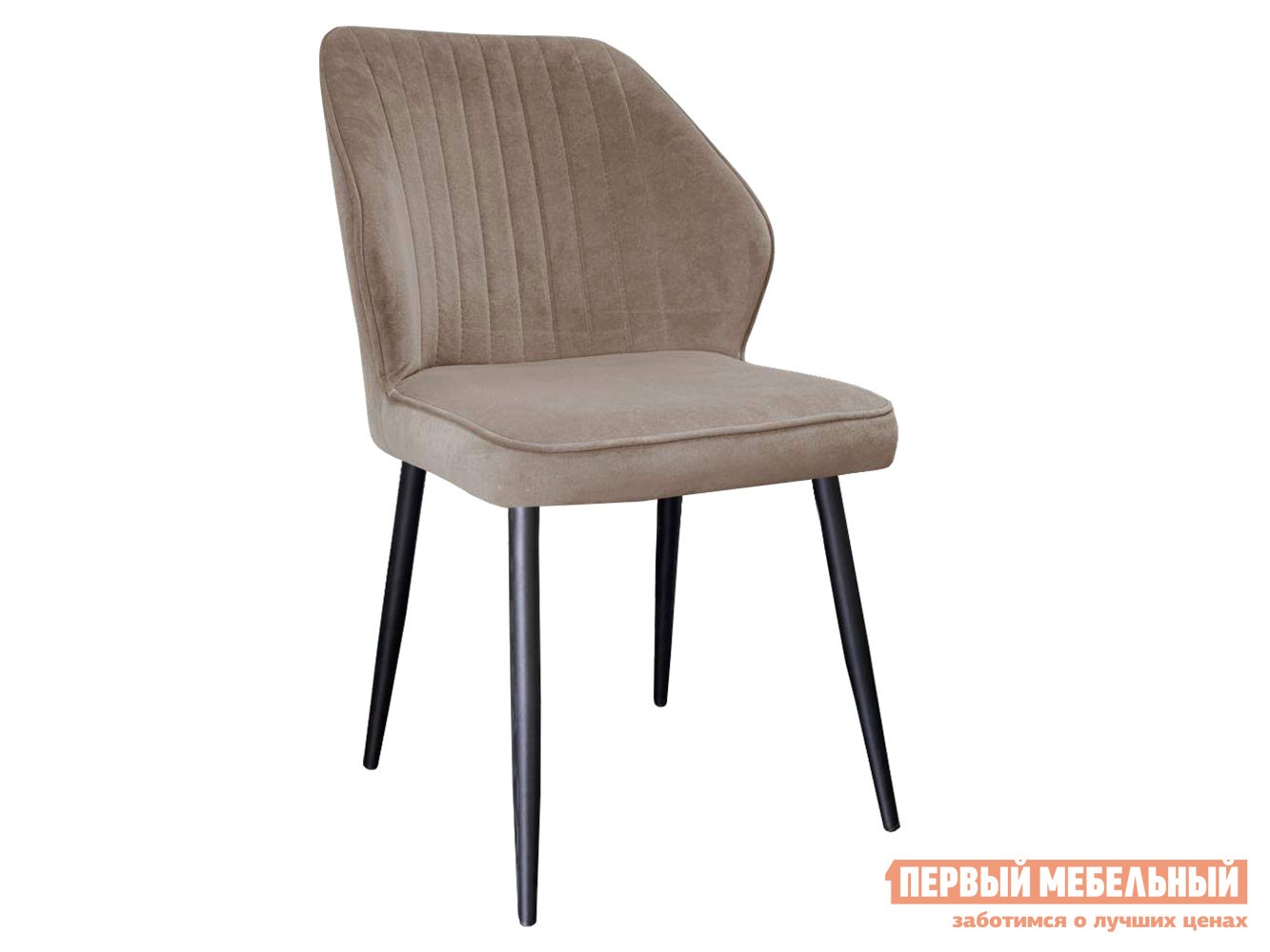 Стул  DikLine 222 Капучино, микровелюр / Черный