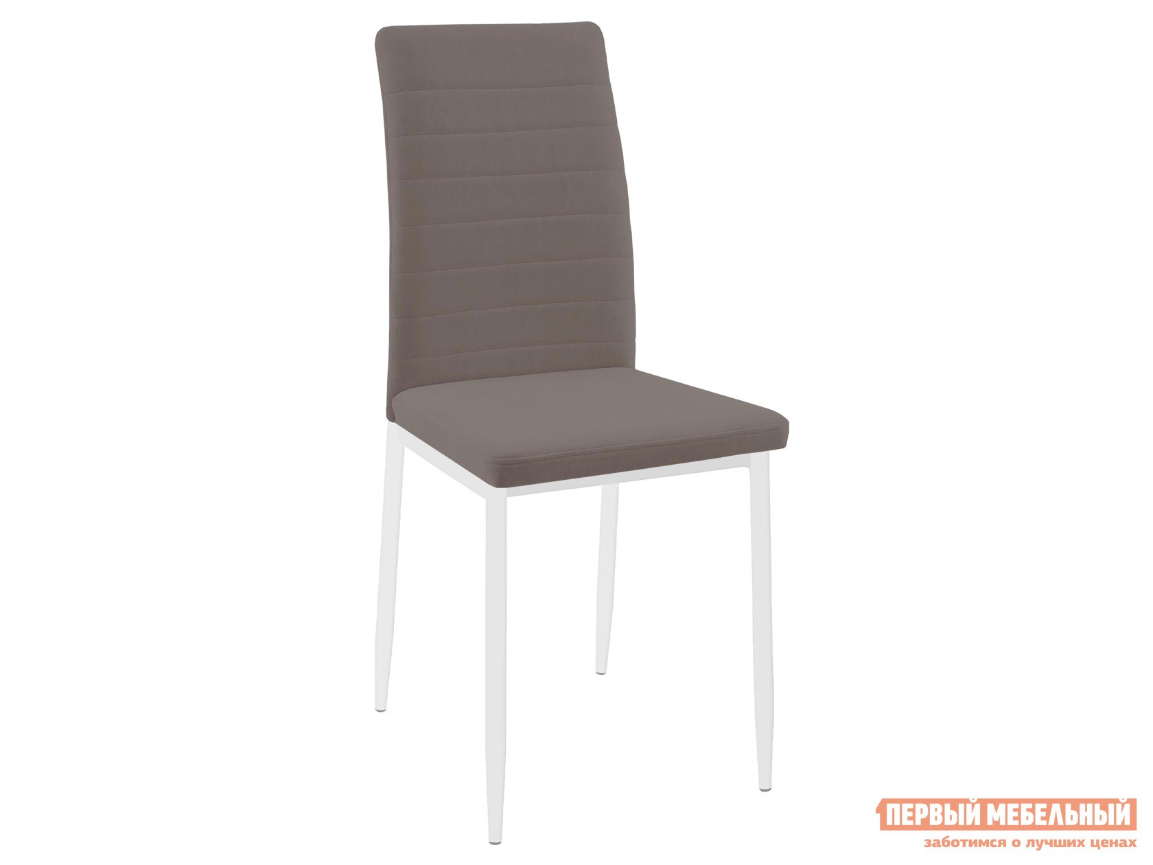 Стул  DikLine ТЕКС Латте, микровелюр / Белый