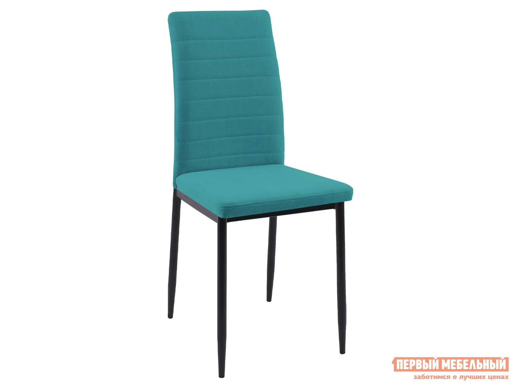 Стул  DikLine ТЕКС Бирюзовый, микровелюр / Черный