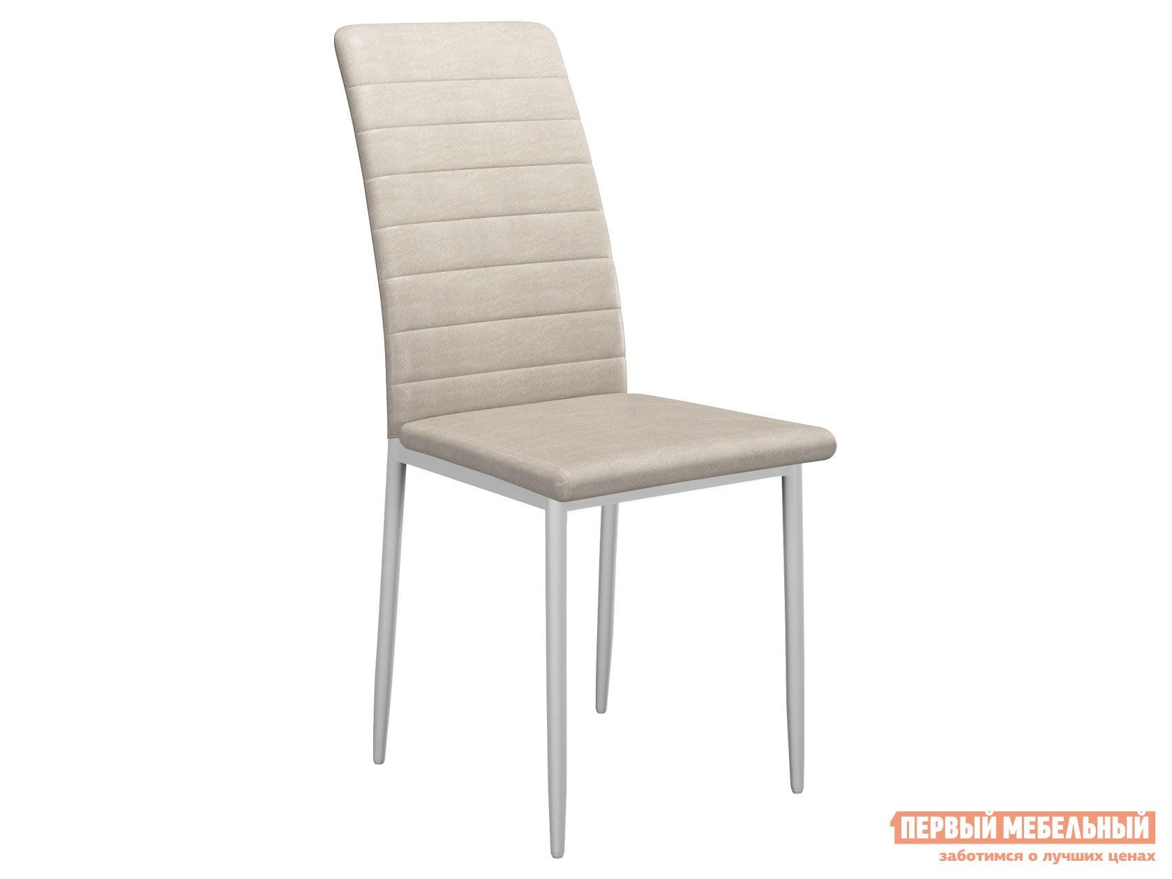 Стул  DikLine ТЕКС Крем, иск. замша / Белый