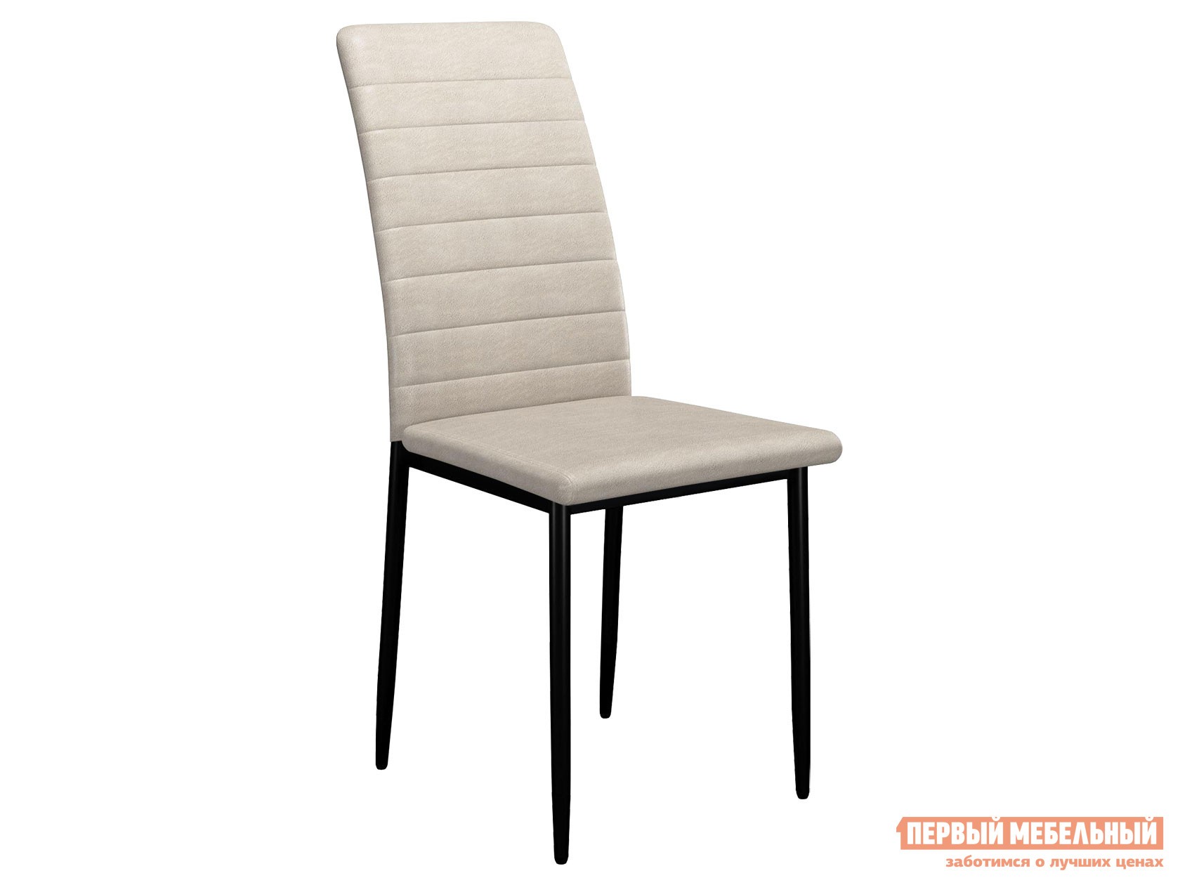 Стул  DikLine ТЕКС Крем, иск. замша / Черный